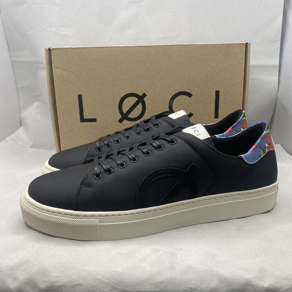 LØCI X ILARIA NINE Black Floral Premium Vegan Sneakers Shoes Mens 13 US/ 47 EU - Picture 2 of 10